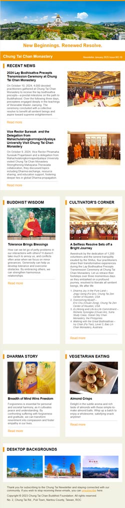 Chung Tai Newsletter